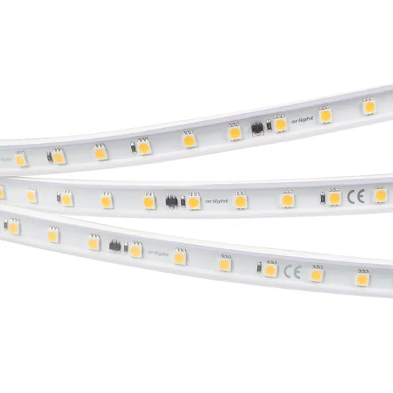 Фото #5 товара Светодиодная лента герметичная ARL-PV-B54-15.5mm 230V Day4000 (8 W/m, IP65, 5060, 50m) (Arlight, -)