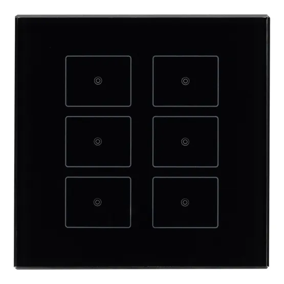 Фото #2 товара Панель Sens SR-KN0611-IN Black (KNX, DIM) (Arlight, -)