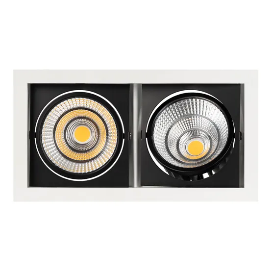 Фото #3 товара Светильник CL-KARDAN-S283x152-2x25W Warm3000 (WH-BK, 30 deg) (Arlight, IP20 Металл, 3 года)