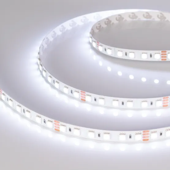Фото #6 товара Светодиодная лента RT-B84-10mm 24V RGB (21 W/m, IP20, 5060, 5m) (Arlight, Открытый)