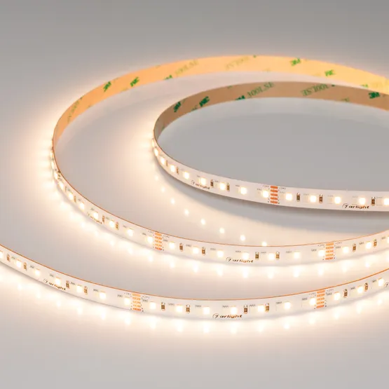 Фото #3 товара Светодиодная лента RT-A168-10mm 24V RGBW-Warm (20 W/m, IP20, 5m) (Arlight, высок.эфф.150 лм/Вт)