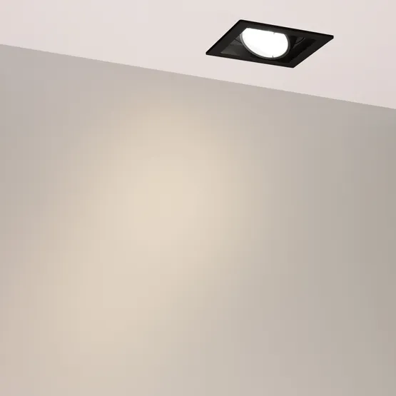 Фото #5 товара Светильник MS-VORTEX-BUILT-S117x117-20W Warm3000 (BK-BK, 20 deg, 230V) (Arlight, IP20 Металл, 5 лет)