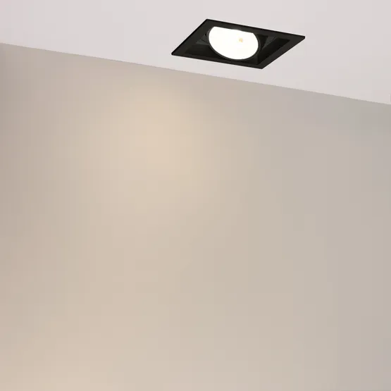 Фото #4 товара Светильник MS-VORTEX-BUILT-S140x140-30W Warm3000 (BK-BK, 30 deg, 230V) (Arlight, IP20 Металл, 5 лет)