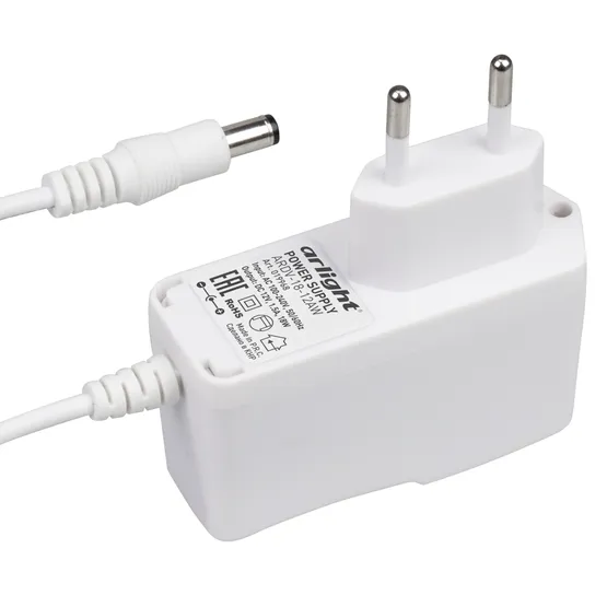 Фото товара Блок питания ARDV-18-12AW (12V, 1,5A, 18W) (Arlight, Адаптер, 2 года)