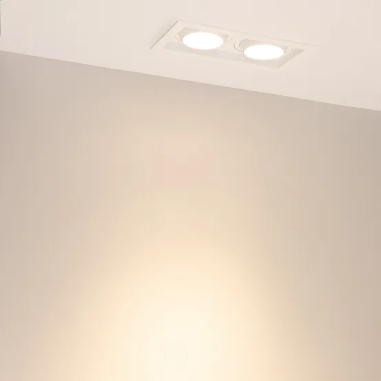 Фото #5 товара Светильник MS-VORTEX-BUILT-S210x117-2x20W Warm3000 (WH-WH, 40 deg, 230V) (Arlight, IP20 Металл, 5 лет)