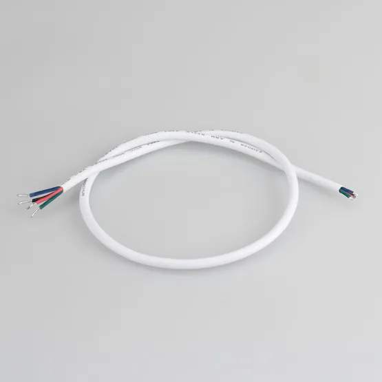 Фото товара Провод питания ARL-MOONLIGHT-20AWG-4W-D4.5-CU-500 White (Arlight, Закрытый)