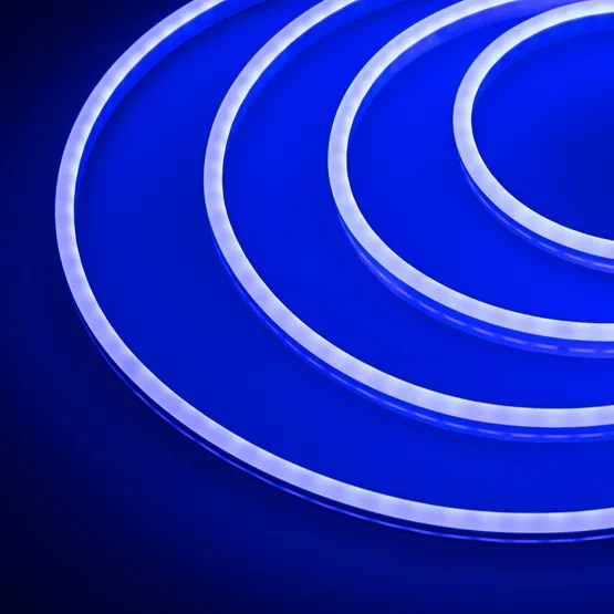 Фото #3 товара Гибкий неон GALAXY-1206-5000CFS-2835-100 12V Blue (12x6mm, 12W, IP67) (Arlight, 12 Вт/м, IP67)