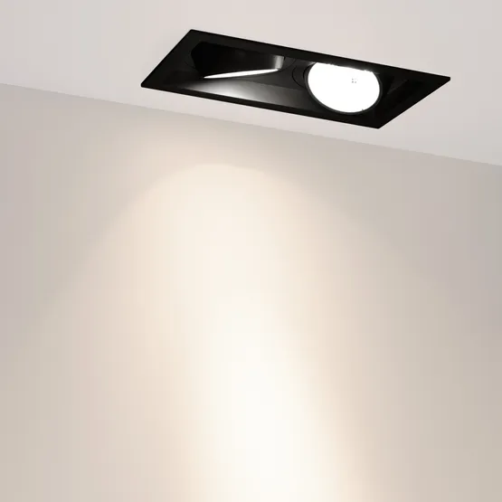 Фото #3 товара Светильник MS-VORTEX-BUILT-S250x140-2x30W Day4000 (BK-BK, 17 deg, 230V) (Arlight, IP20 Металл, 5 лет)