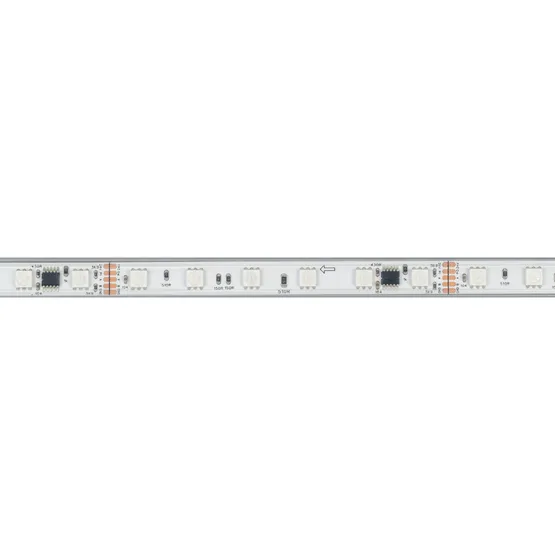 Фото #2 товара Светодиодная лента герметичная DMX-PS-B60-12mm 24V RGB-PX6 (14 W/m, IP67, 5060, 5m) (Arlight, -)