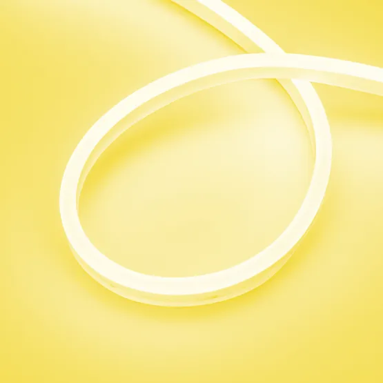 Фото #1 товара Светодиодная лента герметичная AURORA-PS-A120-16x8mm 24V Yellow (10 W/m, IP65, 2835, 5m) (Arlight, Силикон, 2 года)