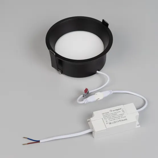 Фото #3 товара Светильник MS-BREEZE-BUILT-R125-16W Warm3000 (BK, 85 deg, 230V) (Arlight, IP20 Металл, 3 года)