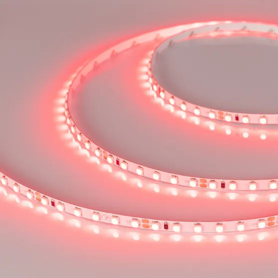 Фото #2 товара Светодиодная лента RT 2-5000 24V Red 5mm 2x (3528, 600 LED, LUX) (Arlight, 9.6 Вт/м, IP20)
