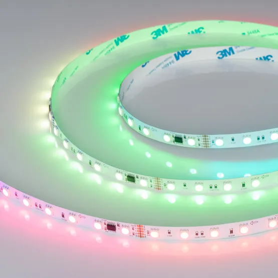 Фото #1 товара Светодиодная лента DMX-B60-10mm 24V RGB-PX6 (14 W/m, IP20, 5m) (Arlight, -)