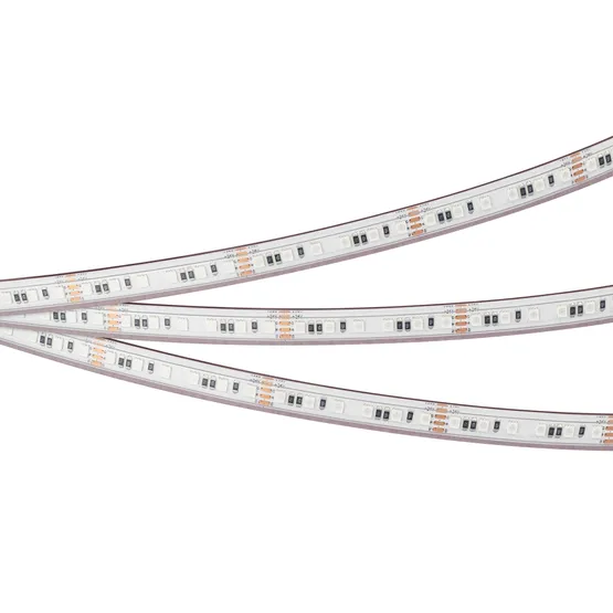 Фото #4 товара Светодиодная лента герметичная RTW-PS-A120-10mm 24V RGB (12 W/m, IP67, 2835, 5m) (Arlight, 5 лет)