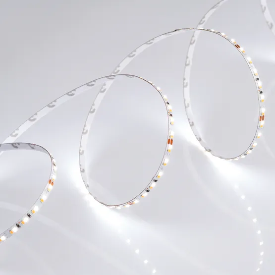 Фото #6 товара Светодиодная лента MICROLED-5000 24V White-CDW 4.5mm (2216, 240 LED/m, Bipolar) (Arlight, 9.6 Вт/м, IP20)