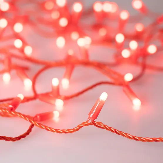 Фото #1 товара Светодиодная гирлянда ARD-STRING-CLASSIC-10000-RED-100LED-MILK-STD Red (230V, 7W) (Ardecoled, IP65, 1 год)