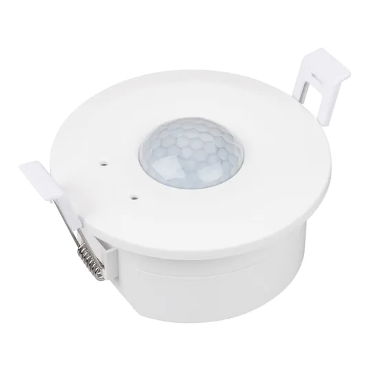 Фото товара INTELLIGENT ARLIGHT Датчик движения SMART-0-10V-1001-14-62-IN White (230V, 1x4A, Relay, PIR, 2.4G) (IARL, IP20 Пластик, 5 лет)