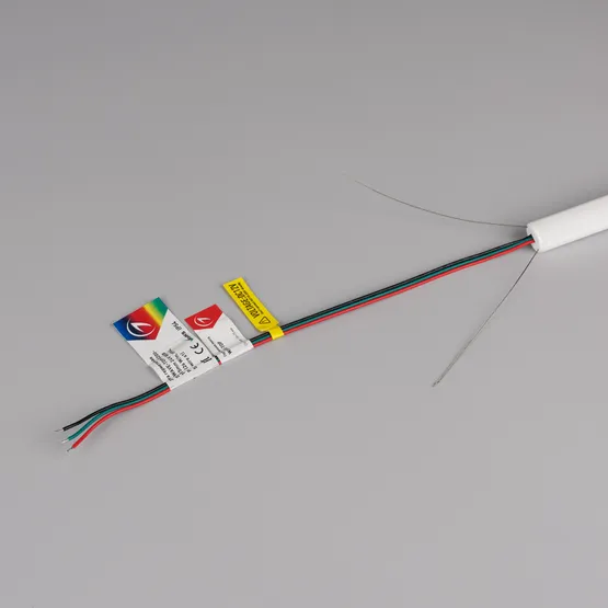 Фото #8 товара Светодиодная лента герметичная SPI-WAVE-TOP-G200-18x15mm 12V RGB PX2 (26 W/m, IP54, 5m, wire x1) (Arlight, Вывод прямой, 3 года)