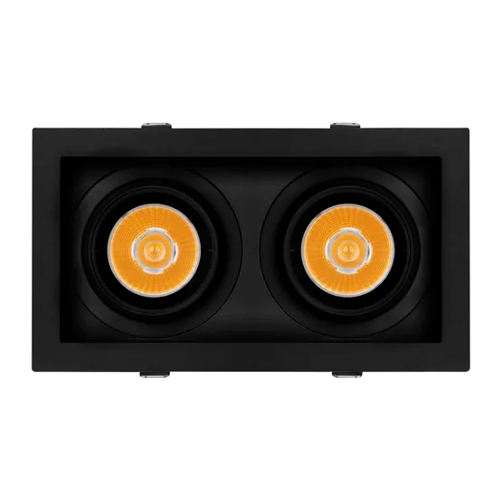 Фото #2 товара Светильник MS-VORTEX-BUILT-S210x117-2x20W Day4000 (BK-BK, 20 deg, 230V) (Arlight, IP20 Металл, 5 лет)