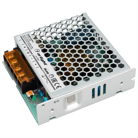 Фото товара Блок питания JTS-75-12-FA (12V, 6A, 72W) (Arlight, IP20 Сетка, 3 года)