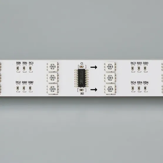 Фото #2 товара Светодиодная лента SPI-5000 12V RGB (5060, 480 LED x3,1812) (Arlight, Открытый, IP20)