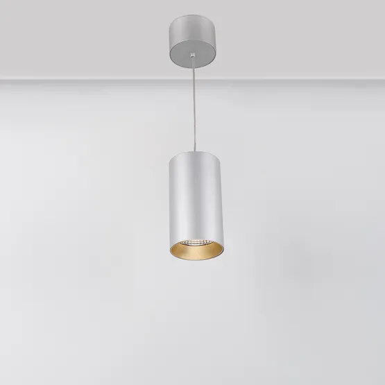 Фото #5 товара Светильник подвесной SP-POLO-R85-2-15W Day White 40deg (Silver, Gold Ring) (Arlight, IP20 Металл, 3 года)