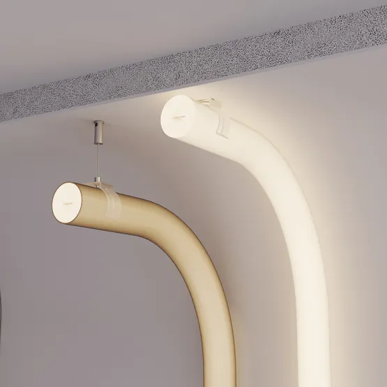 Фото #8 товара Силиконовый профиль WPH-FLEX-D22-360deg-S8-5m BLACK (Arlight, Силикон)