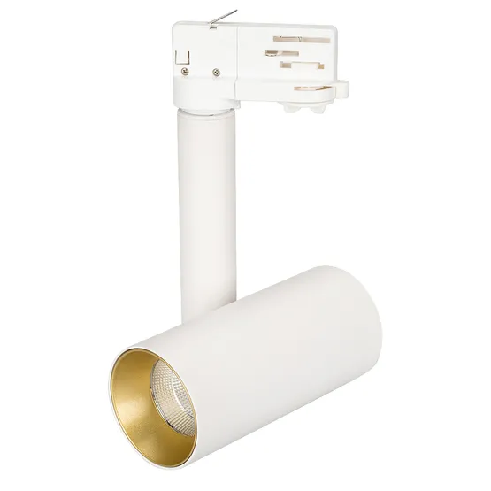 Фото #1 товара Светильник SP-POLO-TRACK-PIPE-R65-8W White5000 (WH-GD, 40 deg) (Arlight, IP20 Металл, 3 года)