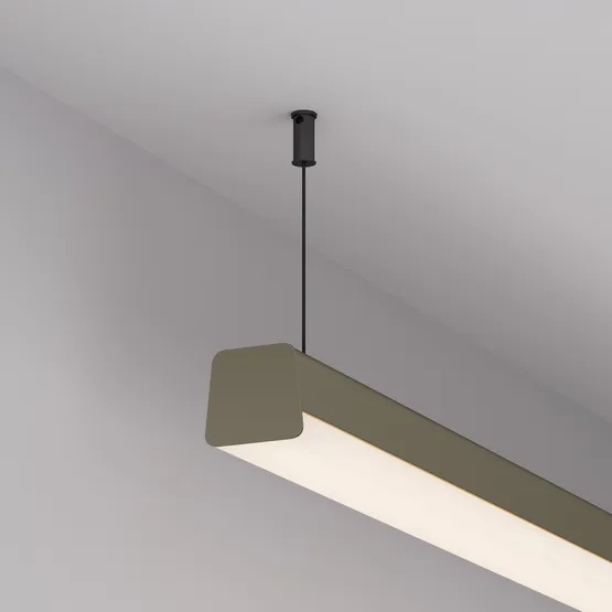 Фото #6 товара Профиль с экраном LINE-D-3734-2000 TETRA OLIVE GREY+OPAL (Arlight, Алюминий)