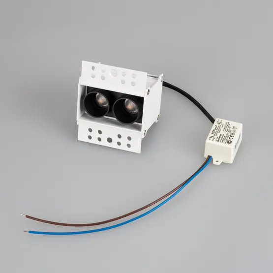 Фото #4 товара Светильник MS-ORIENT-BUILT-TRIMLESS-TC-S38x67-5W Warm3000 (WH-BK, 30 deg, 230V) (Arlight, IP20 Металл, 5 лет)