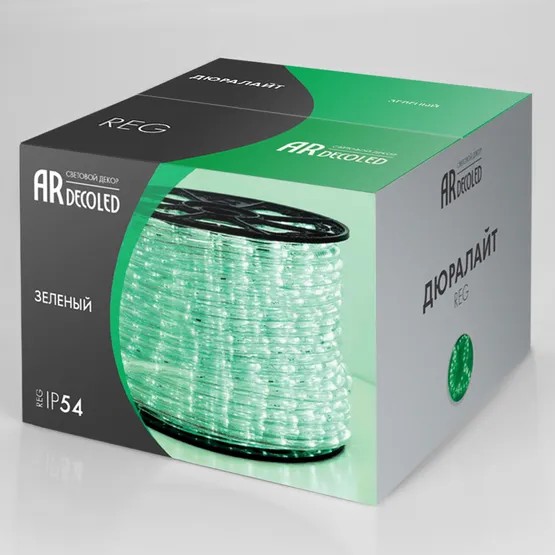 Фото #2 товара Дюралайт ARD-REG-STD Green (220V, 24 LED/m, 100m) (Ardecoled, Закрытый)