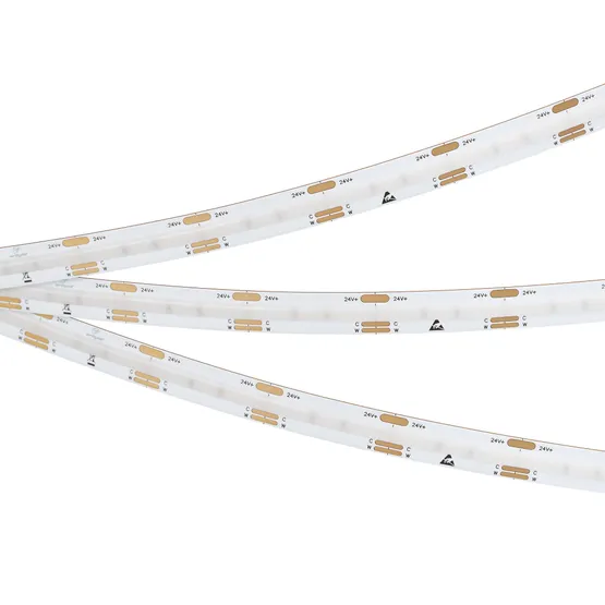 Фото #4 товара Светодиодная лента COB-X576-10mm 24V White-MIX (9.6 W/m, IP20, 5m) (Arlight, Изменяемая ЦТ)
