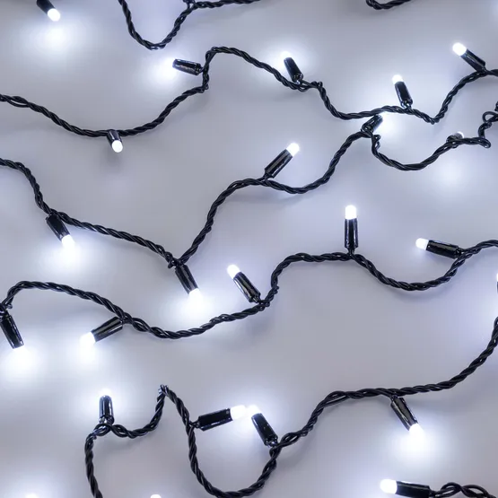 Фото #2 товара Светодиодная гирлянда ARD-STRING-CLASSIC-10000-BLACK-100LED-MILK-FLASH White (230V, 7W) (Ardecoled, IP65, 1 год)