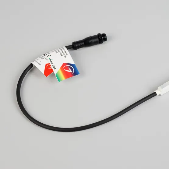 Фото #6 товара Светодиодная лента герметичная WAVE-SIDE-PU-H120-06x12mm 24V RGB (8 W/m, IP68, 5m, wire x2) (Arlight, Вывод прямой, 3 года)