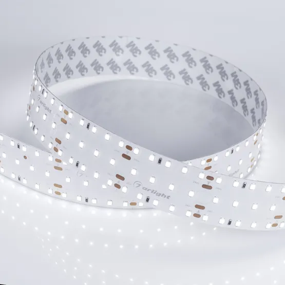 Фото #3 товара Светодиодная лента S2-2500 24V White 6000K 34mm (2835, 280 LED/m, LUX) (Arlight, 25 Вт/м, IP20)