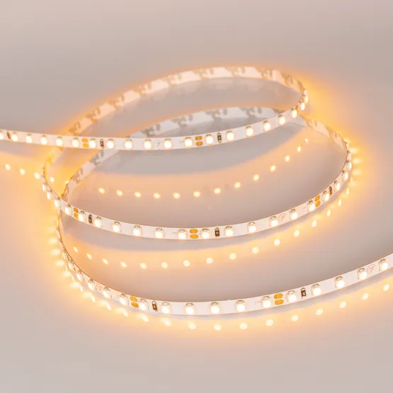 Фото #4 товара Светодиодная лента RT 2-5000 24V Yellow 5mm 2x (3528, 600 LED, LUX) (Arlight, 9.6 Вт/м, IP20)