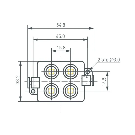 Фото #3 товара Модуль герметичный ARL-LM5050-4L-12V White (Arlight, Закрытый)
