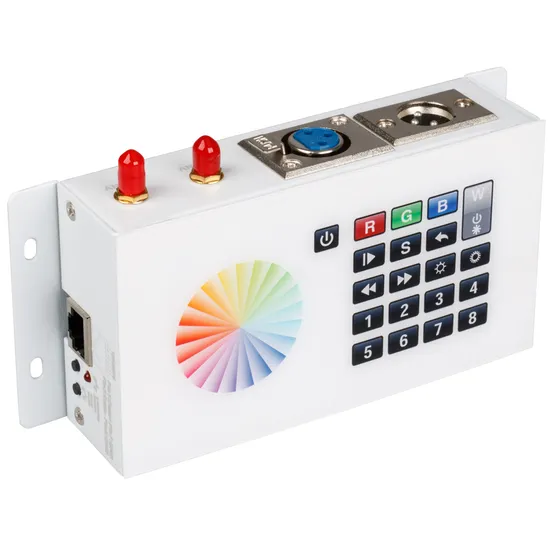Фото товара Контроллер DMX SR-2816WI White (12V, WiFi, 8 зон) (Arlight, IP20 Металл, 3 года)