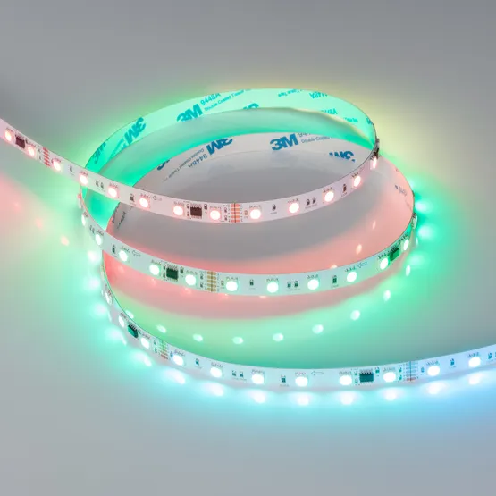 Фото #2 товара Светодиодная лента DMX-B60-10mm 24V RGB-PX6 (14 W/m, IP20, 5m) (Arlight, -)