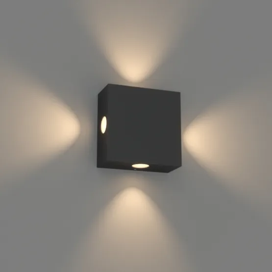 Фото #2 товара Светильник LGD-Wall-Quad-18B-8W Warm White (Arlight, Металл)