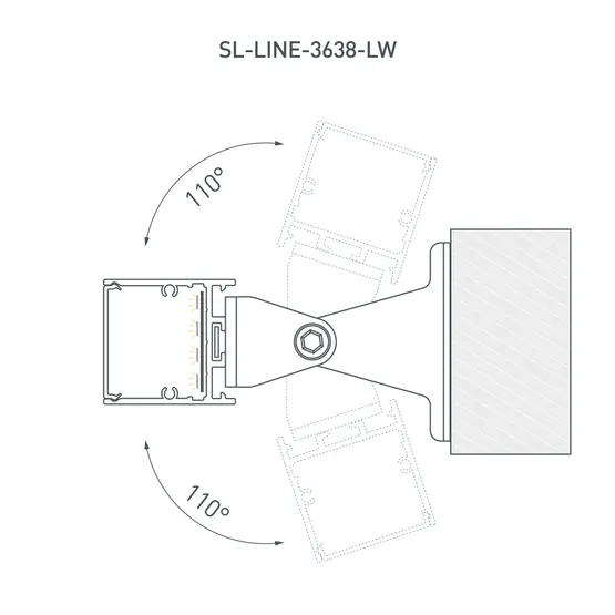 Фото #4 товара Профиль SL-LINE-3638-LW-2000 ANOD BLACK (Arlight, Алюминий)