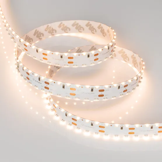 Фото #4 товара Светодиодная лента RS 2-5000 24V Warm2700 2x2 15mm (3014, 240 LED/m, LUX) (Arlight, 19.2 Вт/м, IP20)