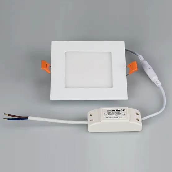 Фото #2 товара Светильник DL-120x120M-9W Warm White (Arlight, IP40 Металл, 3 года)