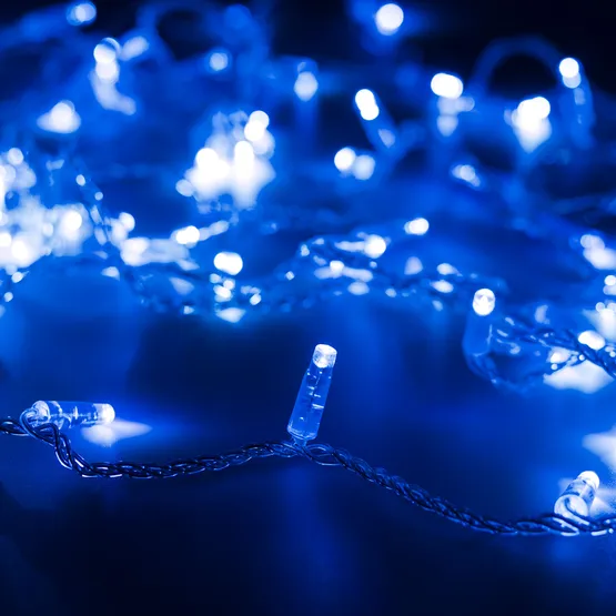 Фото #1 товара Светодиодная гирлянда ARD-STRING-CLASSIC-10000-CLEAR-100LED-STD BLUE (230V, 7W) (Ardecoled, IP65, 1 год)