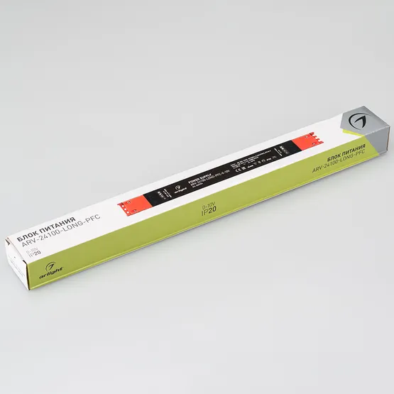 Фото #2 товара Блок питания ARV-24100-LONG-PFC-0-10V (24V, 4.1A, 100W) (Arlight, IP20 Металл, 5 лет)