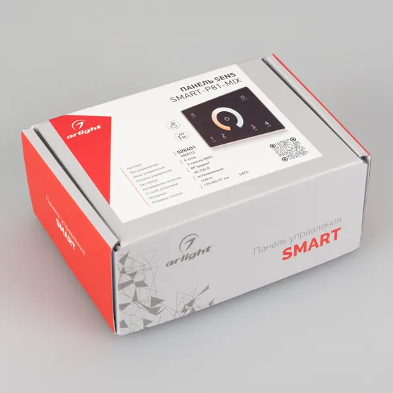 Фото #3 товара Панель Sens SMART-P81-MIX Black (230V, 4 зоны, 2.4G) (Arlight, IP20 Пластик, 5 лет)