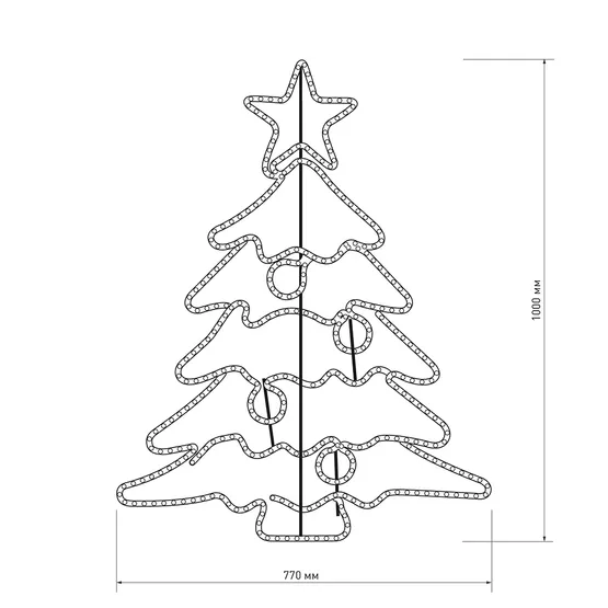 Фото #3 товара Фигура ARD-FIR-M2-1000x770-432LED (230V, 165W) (Ardecoled, IP65)