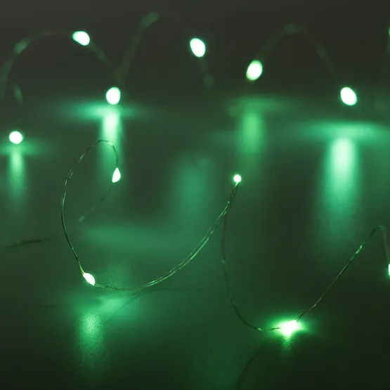 Фото #1 товара Светодиодная гирлянда ARD-DEW-HOME-2000-CLEAR-20LED-STD Green (1.5V, Battery Pack, Cork) (Ardecoled, IP20)