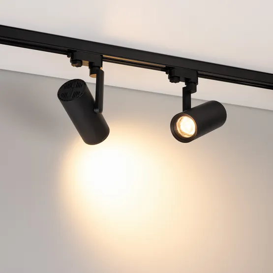 Фото #4 товара Светильник LGD-URANUS-4TR-R75-18W/25W Warm3500-MIX (BK, 20-50 deg, side holder, 230V) (Arlight, IP20 Металл, 5 лет)