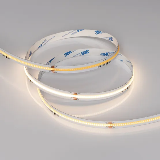 Фото #4 товара Светодиодная лента SPI-COB-X378-12mm 24V Warm3000-PX63-BPT (7 W/m, IP20, 5m) (Arlight, бегущий огонь)